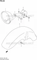HEAD LAMP HOUSING for Suzuki MARAUDER 125 2011