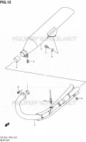 MUFFLER for Suzuki MARAUDER 125 2011