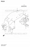 REAR FEDNER for Suzuki MARAUDER 125 2011