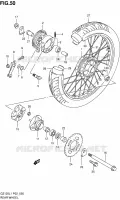 REAR WHEEL for Suzuki MARAUDER 125 2011