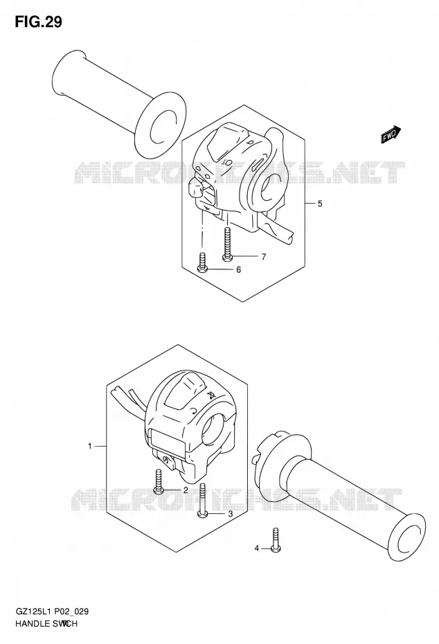 SWITCHES Suzuki MOTO 125 MARAUDER 2011  GZ125L1(E02)