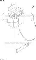 BATTERY for Suzuki MARAUDER 125 2011