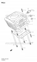 CYLINDER for Suzuki MARAUDER 125 2011