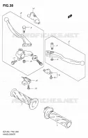 HANDGRIPS   LEVERS  for Suzuki MARAUDER 125 2011