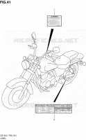 LABEL (MODEL P19) for Suzuki MARAUDER 125 2011