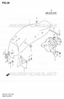 REAR FEDNER for Suzuki MARAUDER 125 2011