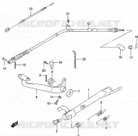 FOOTREST for Suzuki MARAUDER 250 2002