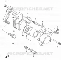 FRONT CALIPER for Suzuki MARAUDER 250 2002