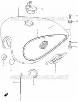 FUEL TANK (MODELE K2) for Suzuki MARAUDER 250 2002