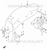 REAR FEDNER (MODELE K2) for Suzuki MARAUDER 250 2002