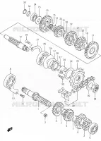 TRANSMISSION for Suzuki MARAUDER 250 2002