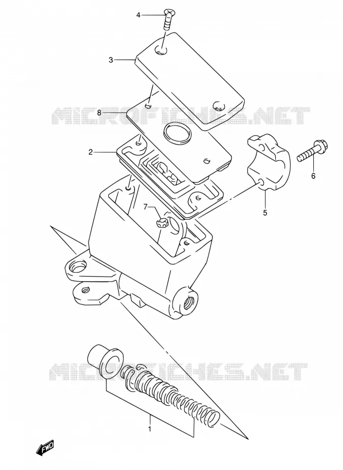 FR. MASTER CYLINDER Suzuki MOTO 600 RF 1993  RF600RP/RF600RUP