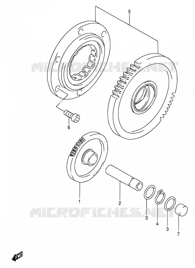 STARTER MOTOR CLUTCH Suzuki MOTO 600 RF 1993  RF600RP/RF600RUP