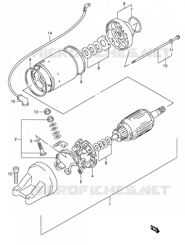 STARTER MOTOR Suzuki MOTO 600 RF 1993  RF600RP/RF600RUP