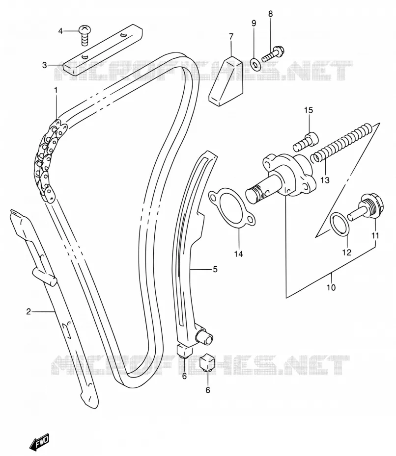 TIMING Suzuki MOTO 600 RF 1994  RF600RR/RF600RUR
