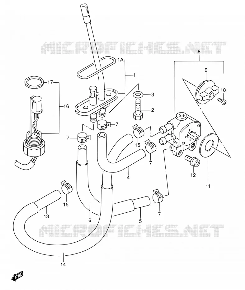 FUEL COCK Suzuki MOTO 600 RF 1995  RF600RS/RF600RUS