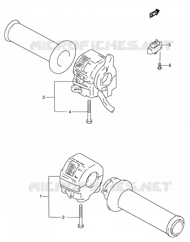 SWITCHES Suzuki MOTO 600 RF 1997  RF600R V/RF600RU V
