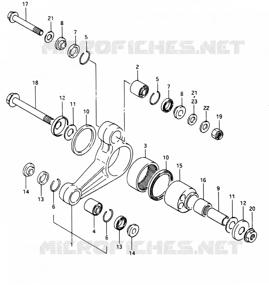 SHOCK ABSORBER LINKAGE Suzuki MOTO 250 RG 1987  RG250 H/RG250F H