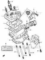 CYLINDER for Suzuki RG 50 1983