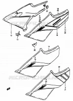 FAIRING  (MODELE D/E/F/G) for Suzuki RG 50 1983