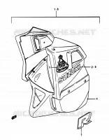FAIRING (RG50F1/G1) for Suzuki RG 50 1983