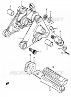 FOOTREST for Suzuki RG 50 1983