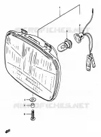 HEAD LAMP for Suzuki RG 50 1983
