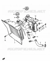 RADIATOR for Suzuki RG 50 1983