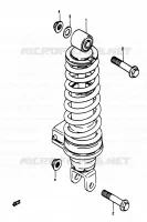 REAR DAMPER for Suzuki RG 50 1983