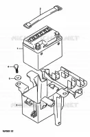 BATTERY for Suzuki RG 250 1989