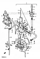 CARBURETOR for Suzuki RG 250 1989