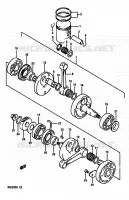 CRANKSHAFT for Suzuki RG 250 1989