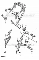 FOOTREST for Suzuki RG 250 1989