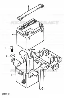 BATTERY for Suzuki RG 250 1989