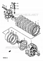 CLUTCH for Suzuki RG 250 1989