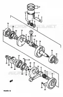 CRANKSHAFT for Suzuki RG 250 1989