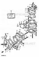 CYLINDER for Suzuki RG 250 1989
