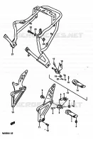 FOOTREST for Suzuki RG 250 1989