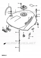 FUEL TANK for Suzuki RG 250 1989