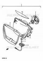 HEAD LAMP for Suzuki RG 250 1989