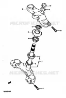 STEERING COLUMN for Suzuki RG 250 1989