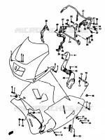 COWLING FITTING SET for Suzuki RG 250 1990