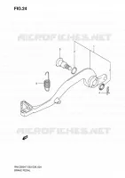 BRAKE PEDAL for Suzuki RM-Z 250 2007