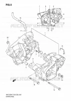 CRACKCASE COVER for Suzuki RM-Z 250 2007