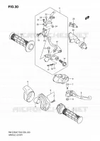GRIPS & LEVERS (MODEL K7) for Suzuki RM-Z 250 2007