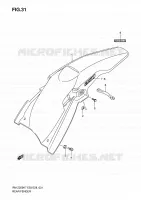 REAR FEDNER for Suzuki RM-Z 250 2007