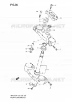STEERING COLUMN (MODEL K7) for Suzuki RM-Z 250 2007