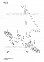 FOOTREST for Suzuki RM-Z 250 2009