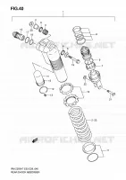 REAR DAMPER for Suzuki RM-Z 250 2009
