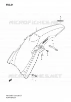 REAR FEDNER for Suzuki RM-Z 250 2009